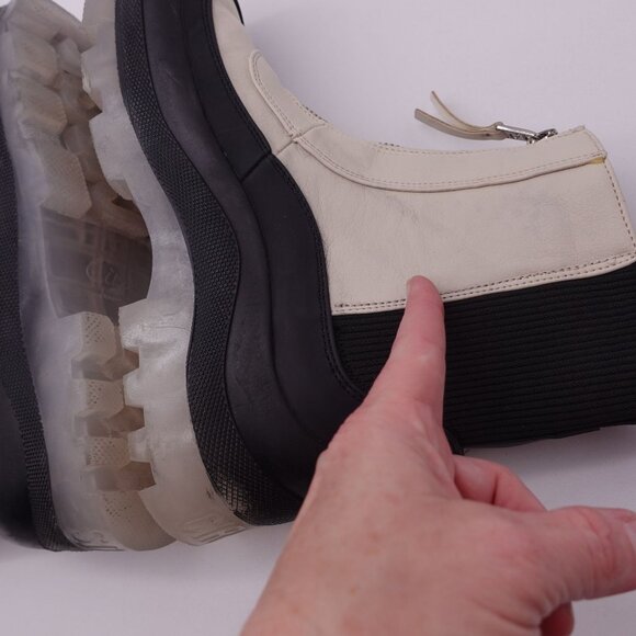 Circus NY by Sam Edelman Women's Bethanie Lug Sole Rain Booties Zip Front Size 7 - Picture 10 of 11